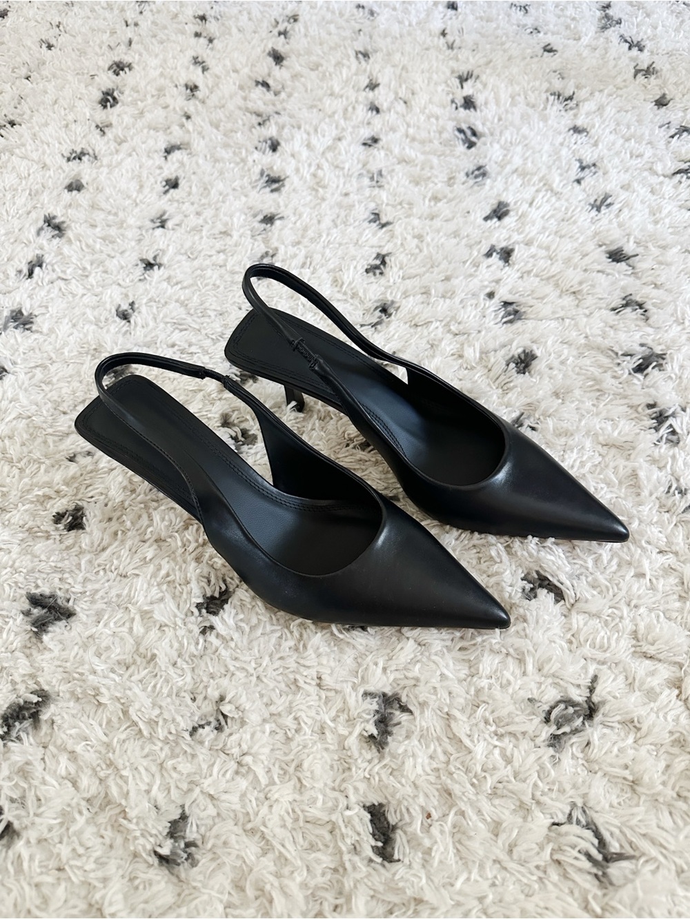 NA-KD Slingback Pumps Black, Kitten Heel